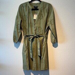 Cynthia Rowley Green Floral Dress